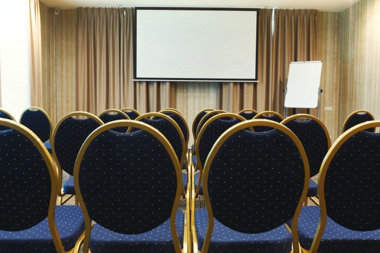 Interior of modern conference hall in hotel