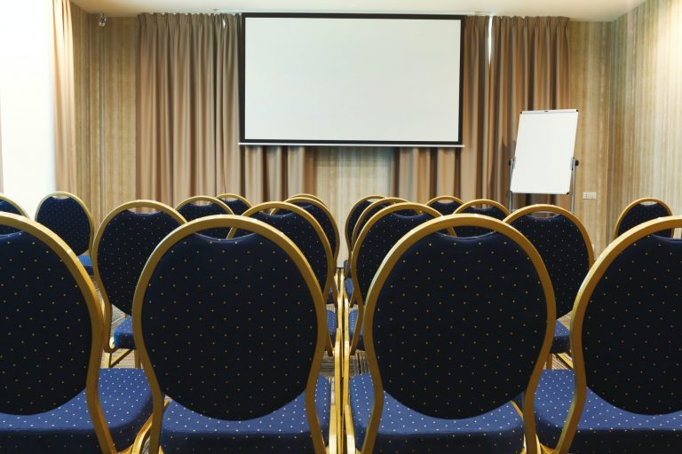 Interior of modern conference hall in hotel